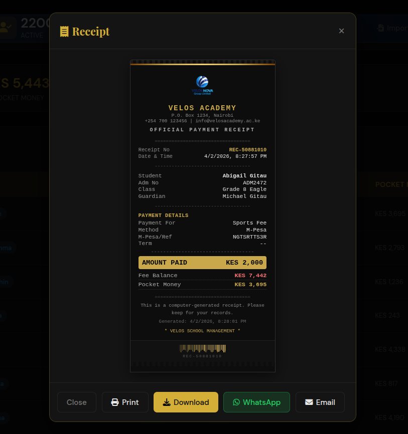 Official payment receipt β branded, downloadable, shareable via WhatsApp